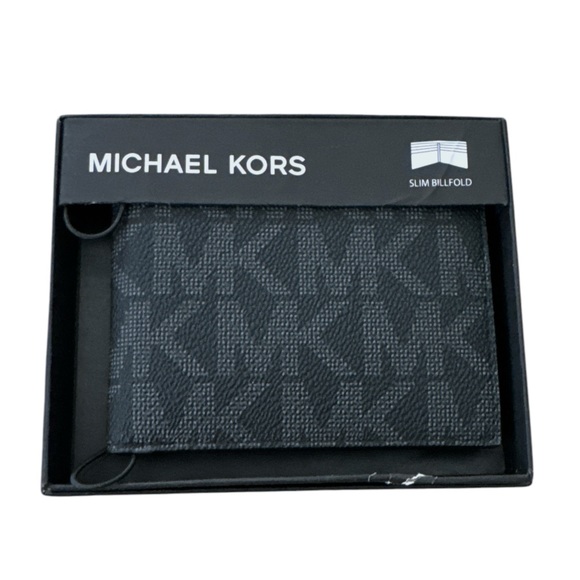 Michael Kors Jet Set Leather Bifold Wallet Black - Picture 2 of 8